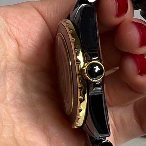 Swiss Legend Karamica Women’s Black Watch Ceramic, Tested, Works! Small Wrist - Picture 5 of 13